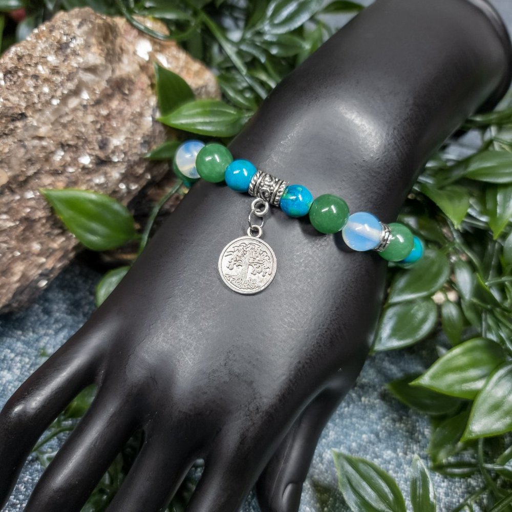 Aventurine and Opalite Bracelet by Ulara Moon - Picture 6 of 7
